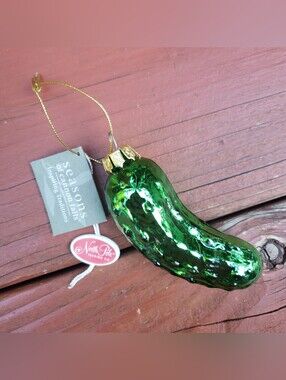 New With Tag Seasons Of Cannon Falls "Pickle" Christmas Ornament